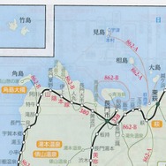 リニューアル後の索引地図には竹島の図も掲載された。
