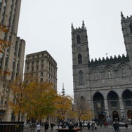 「Le Palais des congres de Montreal」はモントリオール市で随一の観光地「ノートルダム寺院」のすぐそばにある