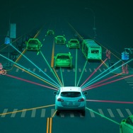エヌビディアが開発した3Dモデリングを活用した自動運転技術のイメージ
