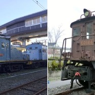 ED312（左）とED144（右）。ED312は12月中に解体の予定となっている。