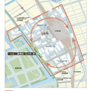 丸の内のエリア。東京メトロは副名称を導入することで二重橋前駅が丸の内にあることを広く知ってもらうとしている。