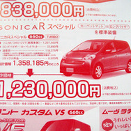 【晩秋値引き情報】ソニカ が18万円引きなど…軽自動車