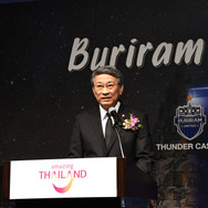 レセプションでスピーチする、バンサーン・ブンナーク駐日タイ王国特命全権大使