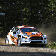 今年のWRCフィンランド戦、「WRC2」クラスで参戦した勝田の走り。