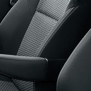 スズキ スイフトXRリミテッド RS用ファブリックシート表皮[シルバーステッチ]運転席センターアームレスト（CVT車）