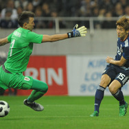 サッカー日本vsウルグアイ、日本の2点目　(c) Getty Images