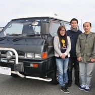 京都市から来た渋谷さん一家と3代目デリカ スターワゴン。他に初代デリカも所有する