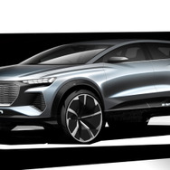 アウディ Q4 e-tron コンセプトのイメージスケッチ