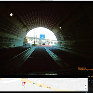 トンネル内はもちろんのこと、明るい出口でも高精細に録画されている