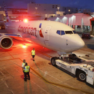 米国内で飛行停止になった737MAX（3月13日、マイアミ国際空港）　(c) Getty Images