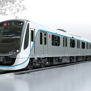 目黒線用3020系。当初は6両編成で登場し、2022年度上期から既存車とともに8両化される計画。