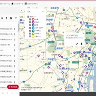 営業リストを地図上に表示