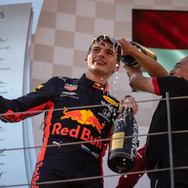 F1オーストリアGPで優勝したフェルスタッペン（レッドブル・ホンダ）。