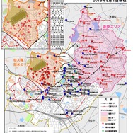 「チョイソコ」の停留所の配置図。愛知県豊明市