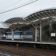 2020年春にSuicaが利用可能となる鹿島線鹿島サッカースタジアム駅。スタジアムの試合開催時などに列車が停車する臨時駅。
