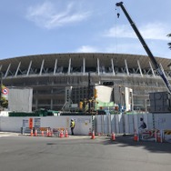 建設中の国立競技場（2019年5月）
