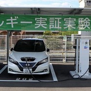NTT西日本 山口支店におけるカーポートPVとV2Bの設置状況