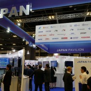 日本の企業の多くはJAPAN PAVILION内に出展する例が多かった