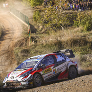 2019年WRCでの「トヨタ・ヤリスWRC」。