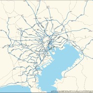 深夜運行が実施される東京圏の線区（青線部分）