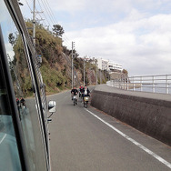 愛知県日間賀島での「離島における観光型 MaaS による移動」をテーマとした自動運転の実証実験。