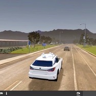 アクセル制御（前方車両との車間距離維持）のシミュレーション