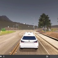 路駐車両の回避のシミュレーション