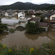 2019年台風19号、宮城県丸森町市内の被災状況（参考画像）