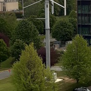 トヨタ・モーター・ヨーロッパのベルギー・ブリュッセル本社に設置された風力タービン