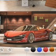 自動車を自分の好きな色にカスタマイズできる「バーチャル展示場パート」