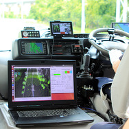 羽田空港 自動運転バス実証実験で計測を繰り返す埼玉工業大学自動運転AIバス（2020年6月21日）戦略的イノベーション創造プログラム（SIP）第2期）