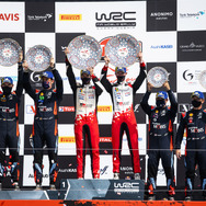 WRC第5戦トルコの表彰式。
