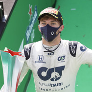 今季F1第8戦イタリアGPで優勝したP.ガスリー（アルファタウリ・ホンダ）。