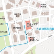 走行ルート：11月6～8日。出発：京王プラザホテル～到着：新宿中央公園（水の広場）