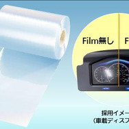 アンチグレアタイプの車載ディスプレイ用反射防止フィルムを製品化