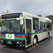 2019年、近江鉄道バスに納車された元西武バスの車両。ICOCA導入エリアは、近江鉄道バスが路線バスと一部路線を除くコミュニティバス、湖北バスが彦根営業所の路線バスとコミュニティバス。