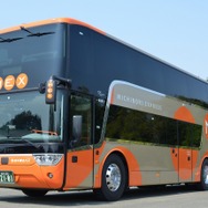 2022年春までのSuica導入が予定されている岩手県北自動車の路線バス。