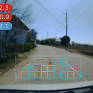 AIによる路面のひび割れ状況検知のイメージ