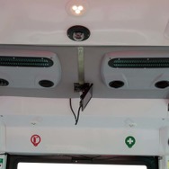 車内の天井にはディスパッチャーで関するスタ目のカメラも装備される
