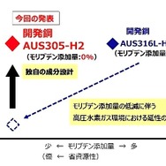 省資源高強度高圧水素用ステンレス鋼「AUS305-H2」
