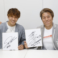 ガチ勝負終了後、最後はプレゼント用の加賀山選手と長島選手のサインが！