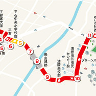 宇都宮ライトレール路線図