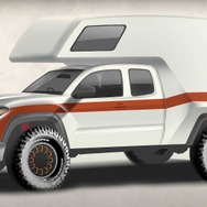 トヨタ・タコマ がベースのキャンピングカー「タコジラ」のイメージスケッチ
