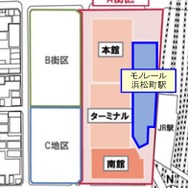 A街区の再開発位置