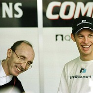 2000年、この年にウイリアムズからF1デビューしたジェンソン・バトンと。