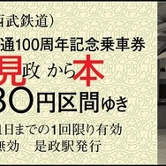 多摩川線全線開通100周年記念乗車券（7月7日発売）