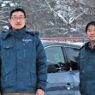 >SUBARU商品企画本部プロジェクトゼネラルマネージャーの小野大輔さん(左)とSUBARU商品企画本部プロジェクトシニアマネージャーの藤枝健一郎さん(右)