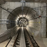 七隈線延伸部のトンネル。