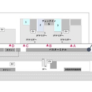 羽田空港第3ターミナル：バスターミナル南側にバス停を設置