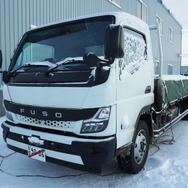 三菱ふそうのEVトラック『eキャンター』新型の寒冷地試験